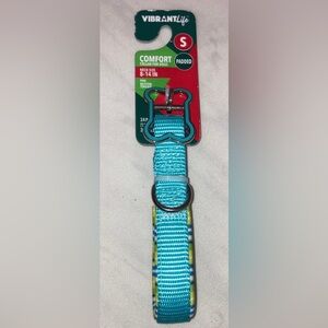 Size Small Turquoise Padded Dog Collar NWT